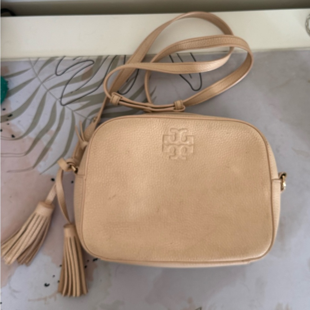 Tory Burch Beige Crossbody Bag